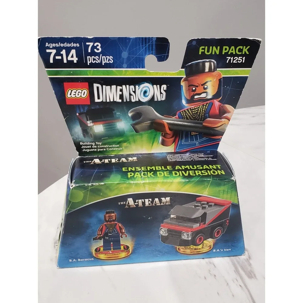 NEW SEALED Legos Dimensions Fun Pack 71251 The A-Team B.A. Baracus Mr. T & Van